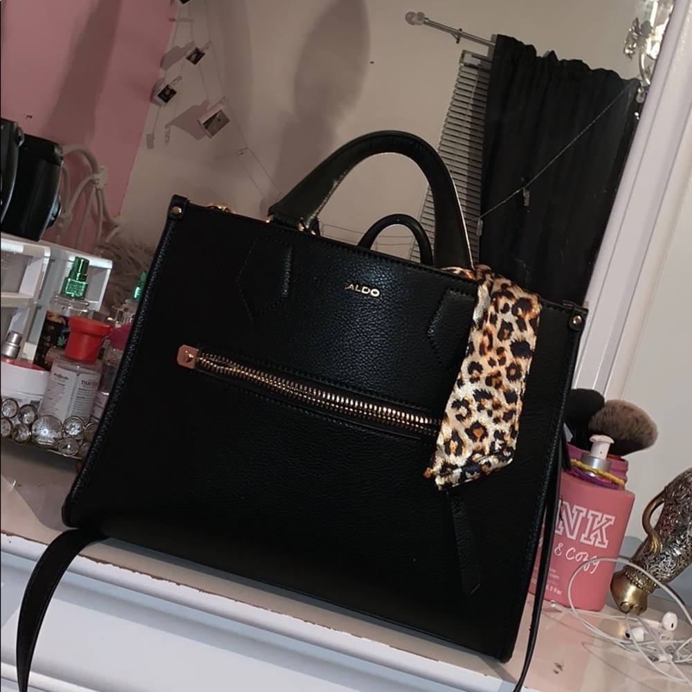 Black Leather ALDO bag